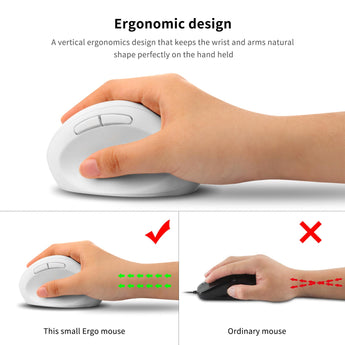 Wireless Vertical Mouse Rechagreable Ergonomic Healthy Design Gaming Computer Office Home Mause USB Optical Mice for Gamer