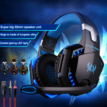 EACH G2000 Stereo Bass Surround Gaming Headset for PS4 New Xbox One PC with Mic  KOTION EACH