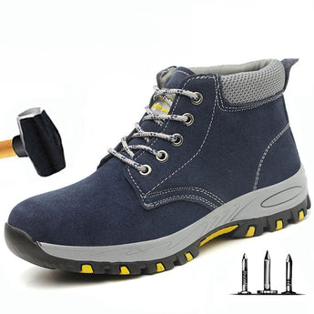 High quality work safety shoes for men, steel toe, non-slip,