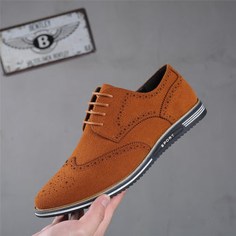 Stylish Brogues Leather Dress Men Formal Big Size 47 48 Oxford Lace Up