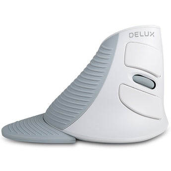 Delux M618 Ergonomic Vertical Wireless Mouse 6 Buttons 600/1000/1600 DPI USB Optical Mouse Office Mice Gamer For Laptop PC