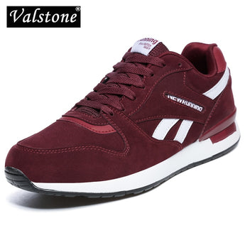 Valstone Men's leather sneaker Unisex Spring casual Trainers Breathable outdoor walking shoes light weight antiskid Rubber sole