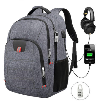 17 Inch Multi-function Backpacks Men Outdoor Travel Waterproof Anti-theft Laptop Backpacks