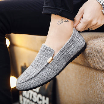 ZYYZYM Men Casual Shoes 2019 Spring Summer Men Loafers New Slip On Light Canvas Youth Men Shoes Breathable Fashion Flat Footwear