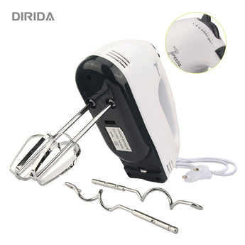 DIRIDA Mini Electric Food Blender Hand held Kitchen Mixers 7 Speeds Multifunctional Egg Beater Ultra-Power Food Processor