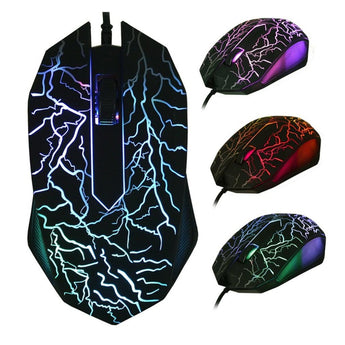 3200DPI USB Wired Game Mouse 3D LED Optical 3 Buttons Pro Gamer Computer Mice For Desktop PC Laptop Adjustable Gaming Mouse