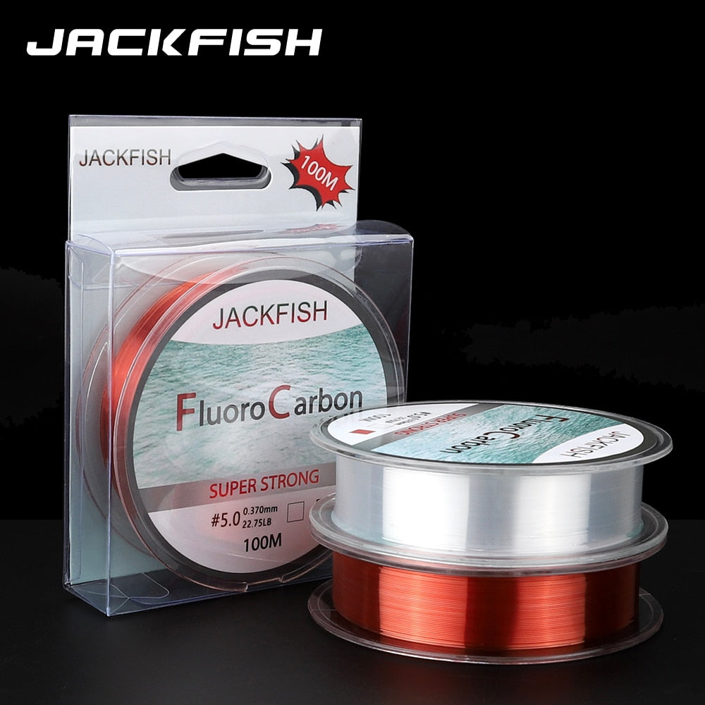JACKFISH 100M Fluorocarbon fishing line 5-30LB Super strong brand Lead –  Variesales