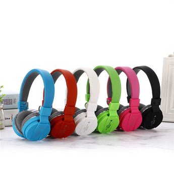 SH12 Headphones Wireless Bluetooth 5.0  Headset Foldable Stereo Music Call, Support TF Card, FM Radio