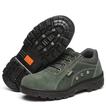 Men's Steel Toe Safety Shoes Work Lightweight Breathable Non-slip Construction Sneakers
