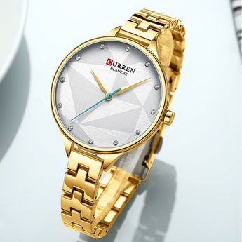 Relojes de mujer CURREN reloj de pulsera de lujo reloj femenino para mujer Milanese acero señora Rosa oro cuarzo señoras reloj 2019  (14)