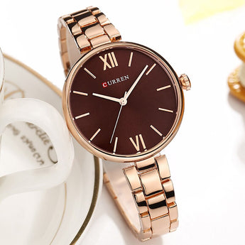 Top brand luxury CURREN watches for women fashion quartz wristwatches
