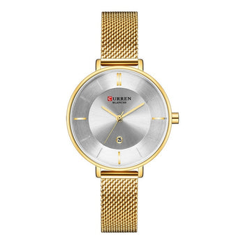 Relojes de mujer CURREN reloj de pulsera de lujo reloj femenino para mujer Milanese acero señora Rosa oro cuarzo señoras reloj 2019  (4)