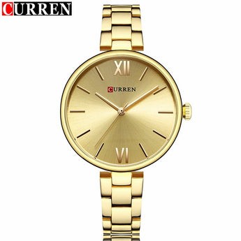Relojes de mujer CURREN reloj de pulsera de lujo reloj femenino para mujer Milanese acero señora Rosa oro cuarzo señoras reloj 2019  (16)