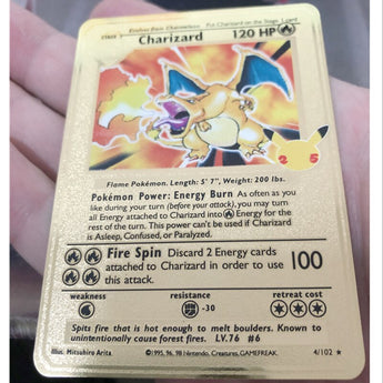 Pokemon Cards 27 Styles New Mewtwo GX MEGA Gold Metal Card Super Game Collection Anime Cards Toys for Children Christmas Gift