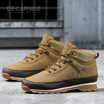 DECARSDZ Mens Boots 2022 Outdoor Fashion Shoes Comfy Walking Brand Classic Casual Boots Classic Style Autumn Boots