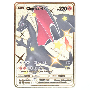10000Point Arceus Vmax Pokemon English Cards Metal DIY Card Charizard Golden Limited Edition Kids Gift Game Collection Cards