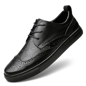 Valstone zapatos de cuero genuino de los hombres de la primavera de 2018 zapatos de lujo de alta calidad zapatillas de deporte de cuero zapatillas hombres casuales tallas grandes 47
