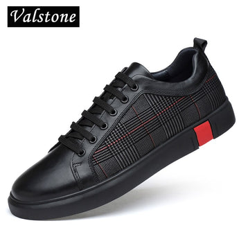Zapatos de cuero genuino de calidad Valstone hombres 2018 zapatillas de cuero de lujo de primavera zapatos de diseñador Zapatos hombre talla grande 36-46