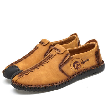 Zapatos de cuero para hombre Valstone 2019 verano zapatillas de deporte vintage otoño huarache mocasines antideslizantes buen caminar negro