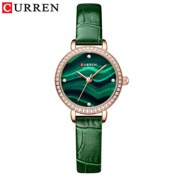 CURRENT Elegant Charming Slim Ladies Classic Leather Wrist Quartz Watch