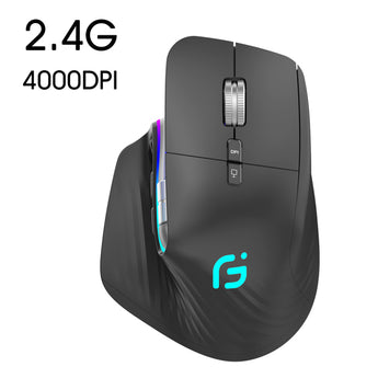 Rechargeable 2.4G Bluetooth wireless mouse office business 2.4G Wireless Ergonomic Mouse For PC Laptop
