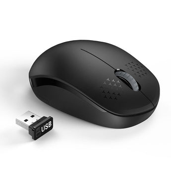 Wireless Mouse for Laptop, 1600DPI USB Silent Peripheral, Ergonomic