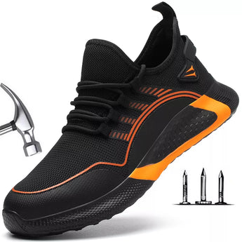 Zapatos de seguridad ligeros para el trabajo para hombre, calzado deportivo transpirable de seguridad, botas de trabajo S3 antigolpes y antiercing, 2022