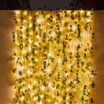 Luces solares de hadas, guirnalda impermeable de hoja de arce para exteriores, lámpara Solar de 10M/5M/2M, decoración para fiesta de boda y jardín de Navidad