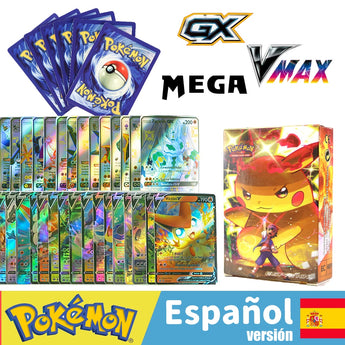 Cartas de Pokémon en español GX VMAX TAG TEAM Trainer, Cartas brillantes, juego de cartas en Español, juguete para niños, entrega rápida en España, 2022