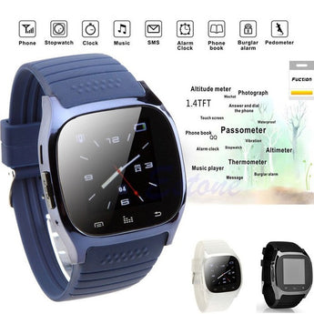 Nuwe 1,8 duim kleurskerm Sports Smartwatch Bloeddruk Hartklopmonitor IP67 Waterdigte Smart Watch Mans vir IOS en Android