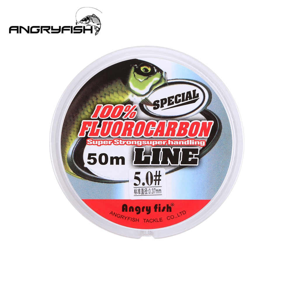 Angryfish Fluorocarbon Fishing Line 50m transparent Super strong –  Variesales