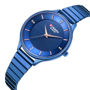 Relojes de mujer CURREN reloj de pulsera de lujo reloj femenino para mujer Milanese acero señora Rosa oro cuarzo señoras reloj 2019 (7)