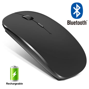 Ratón inalámbrico recargable con Bluetooth, ordenador ergonómico, Mini Usb, 2,4 Ghz, óptico silencioso, Macbook para ordenador portátil y PC